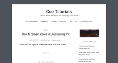 Desktop Screenshot of csetutorials.com